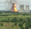 Voraz incendio en una central eléctrica rusa