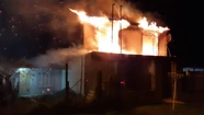 Video: así se incendió la casa en el barrio Libertad