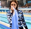 La nadadora Delfina Pignatiello fue octava en los 1500 metros en su debut 