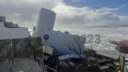 Así quedó la casa de Mar del Tuyú derrumbada por el oleaje