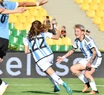 Marina Delgado fue titular en la goleada argentina sobre Uruguay