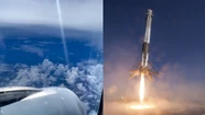 El impresionante video del lanzamiento de un cohete de Elon Musk capturado desde el cielo