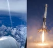 El impresionante video del lanzamiento de un cohete de Elon Musk capturado desde el cielo