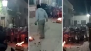 Nuevas postales de violencia en la provincia de Gerardo Morales. Foto: capturas de Télam.