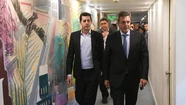 Massa con "Wado" en el CFI. Foto: prensa ministerio del Interior.