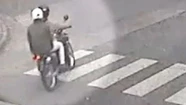 El accionar de la banda quedó registrado en las cámaras de seguridad.