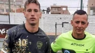 Williams Alexander Tapón y Ariel Paniagua posaron juntos antes del fatídico partido.