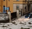 Así quedaron las calles de Milán tras la tormenta. Foto cortesía Primamonza.