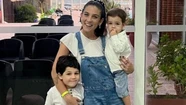 Juana Repetto junto a sus hijos Toribio y Belisario.
