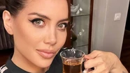 Wanda disfrutando de un típico café turco tras su arribo a Estambul.