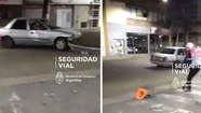 El violento ataque fue grabado con un celular. 