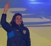 El hincha de Boca recibió a Edinson Cavani en La Bombonera.