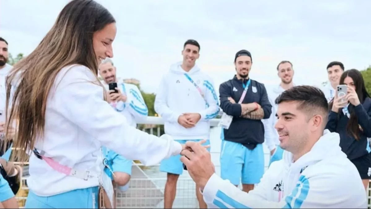 La romántica propuesta de casamiento en la delegación argentina en los Juegos Olímpicos