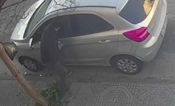 Lleno de gente y en la zona del Aldrey: así robó de un auto a plena luz ...