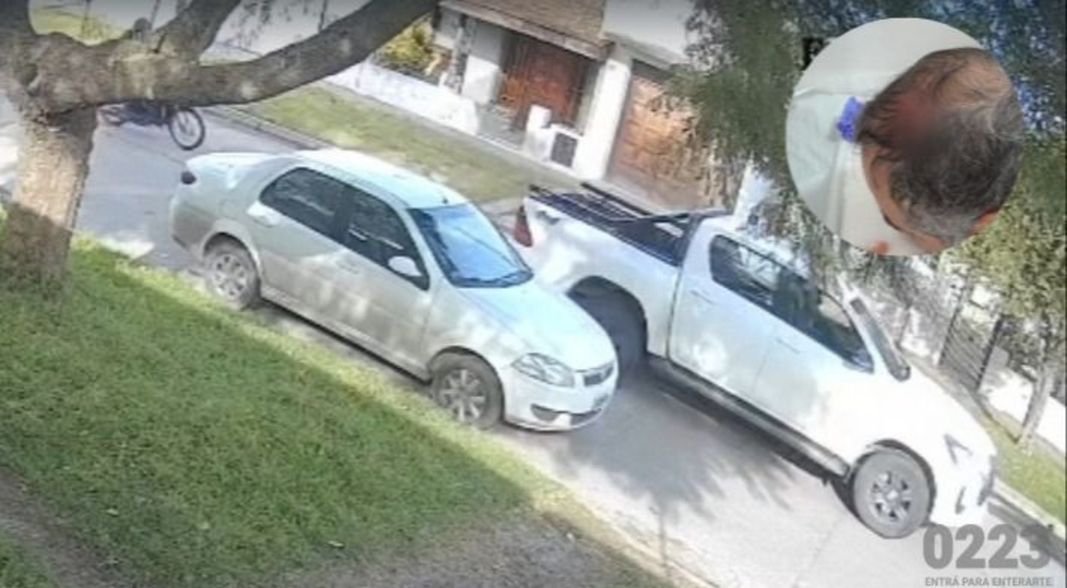 Video: motochorros le abrieron la cabeza de dos culatazos para robarle la camioneta