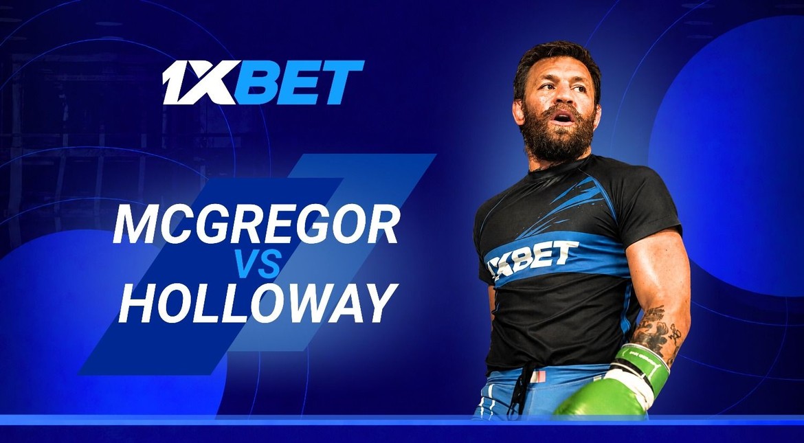 McGregor vs Holloway: convierte tu pronóstico en un bono con 1xBet
