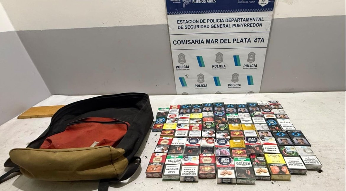 Robaron más de 50 atados de cigarrillos y los atraparon