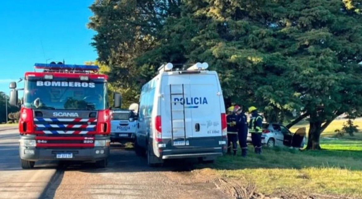 Un hombre murió en ruta 75 tras chocar su auto contra un árbol