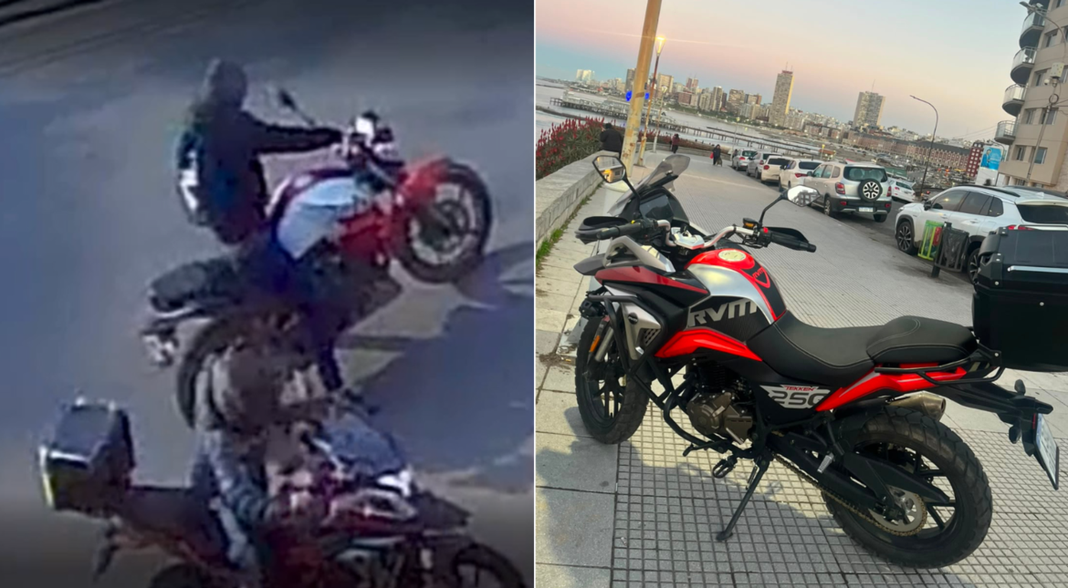 Video: compró una moto hace solo dos meses, le mostraron un arma y lo obligaron a bajarse