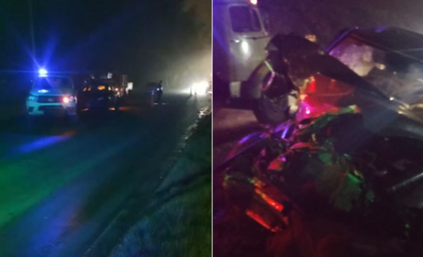 Impactante choque en zona sur: un camión embistió a una camioneta y la destrozó