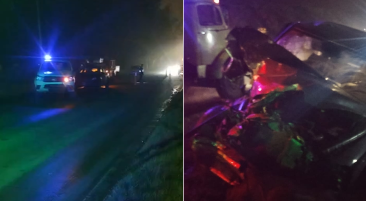 Impactante choque en zona sur: un camión embistió a una camioneta y la destrozó