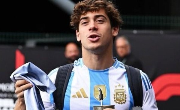 La imagen de Franco Colapinto que hizo explotar las redes antes de la final entre Argentina y España