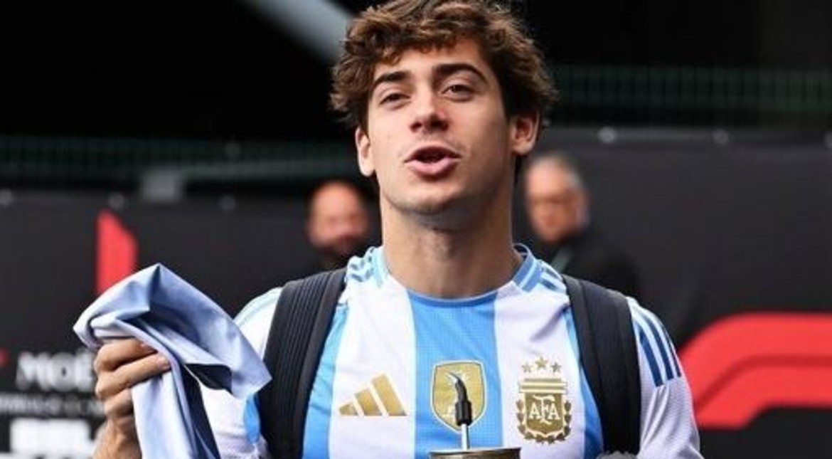 La imagen de Franco Colapinto que hizo explotar las redes antes de la final entre Argentina y España