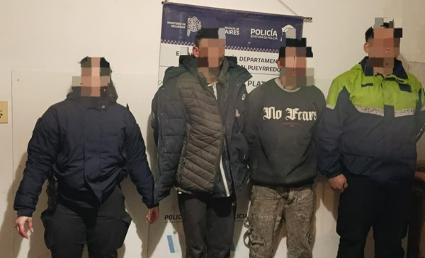 Entraron a robar a un galpón y los detuvieron