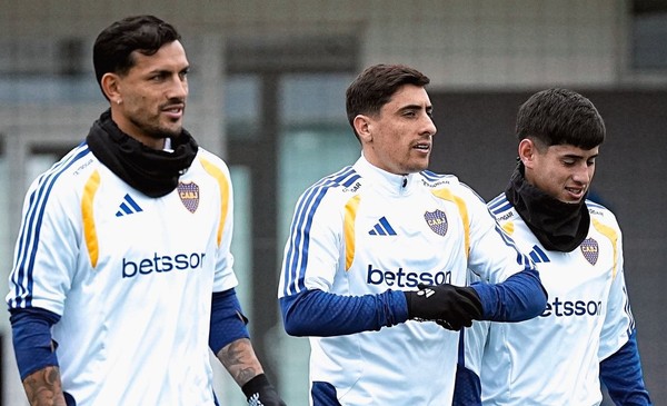 Sin vacaciones: Paredes llegó, entrenó con Boca y quiere jugar el jueves