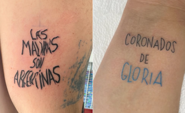 Del Sol de Mayo a las Malvinas: qué eligieron tatuarse los argentinos en este Mundial y cuánto cuesta