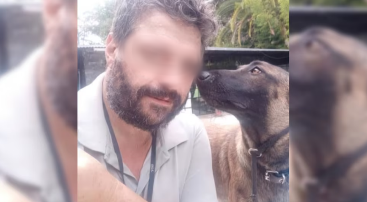 Tiene 54 años y es adiestrador canino: quedó detenido después de que lo fotografiaran ahorcando a un perro