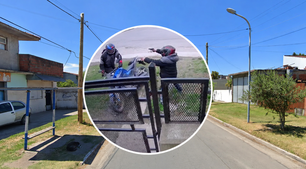 Video: le gatillaron para robarle la moto y sospechan de un conocido ladrón en Mar del Plata