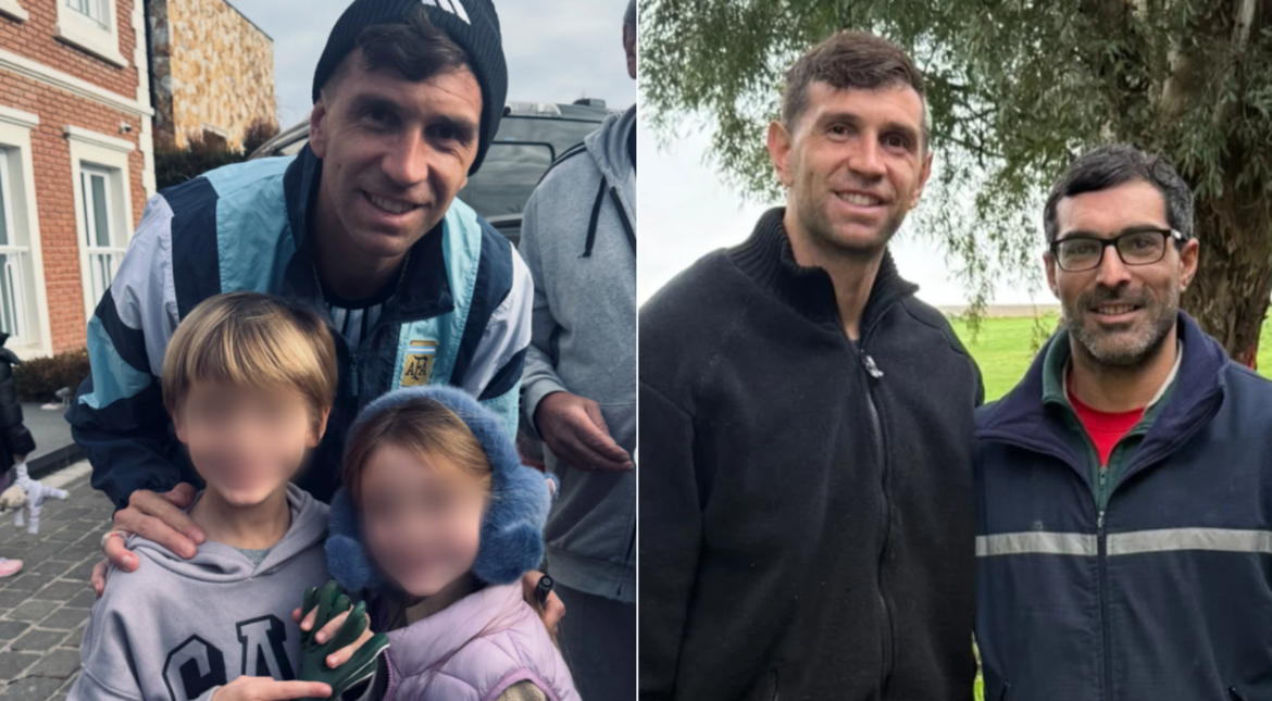 El Dibu está en casa: vecinos se encontraron al arquero marplatense y lo abrazaron por todos