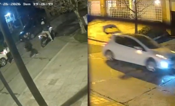 Motochorros en San Carlos: robó de película y fuga brutal