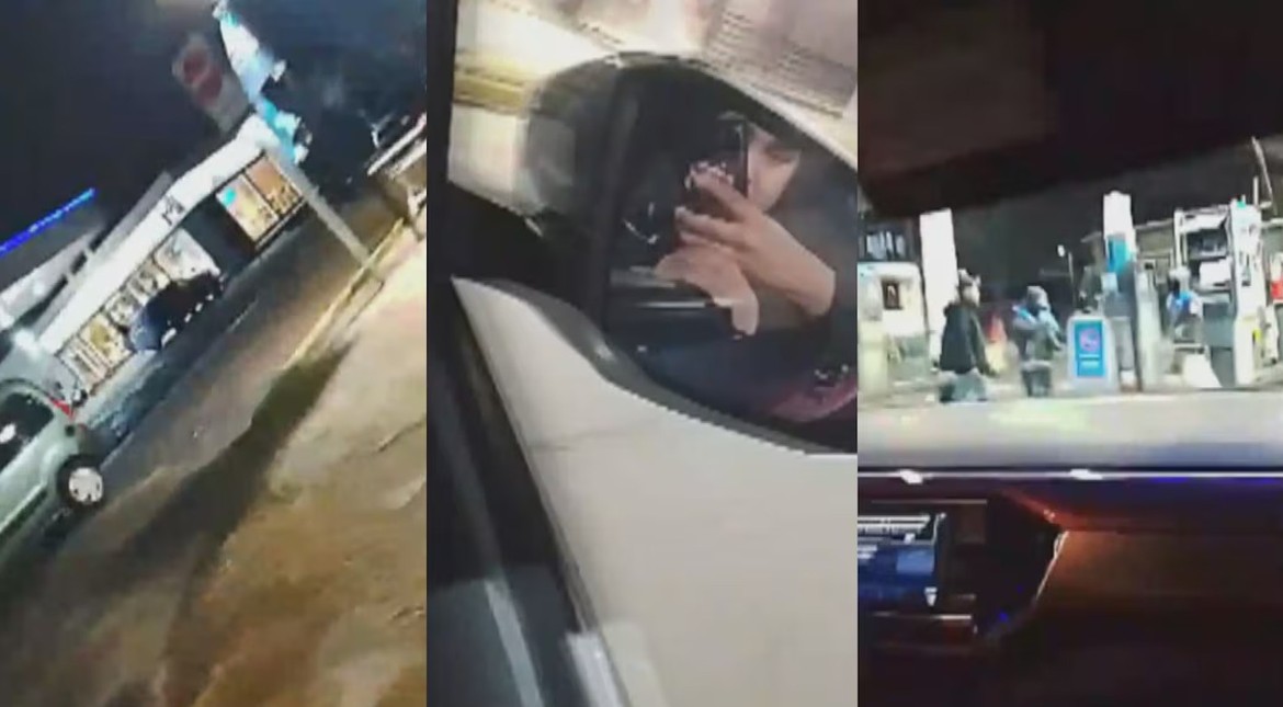 Locura al volante: hizo trompos en una estación de servicio, casi atropella a una empleada y huyó riéndose