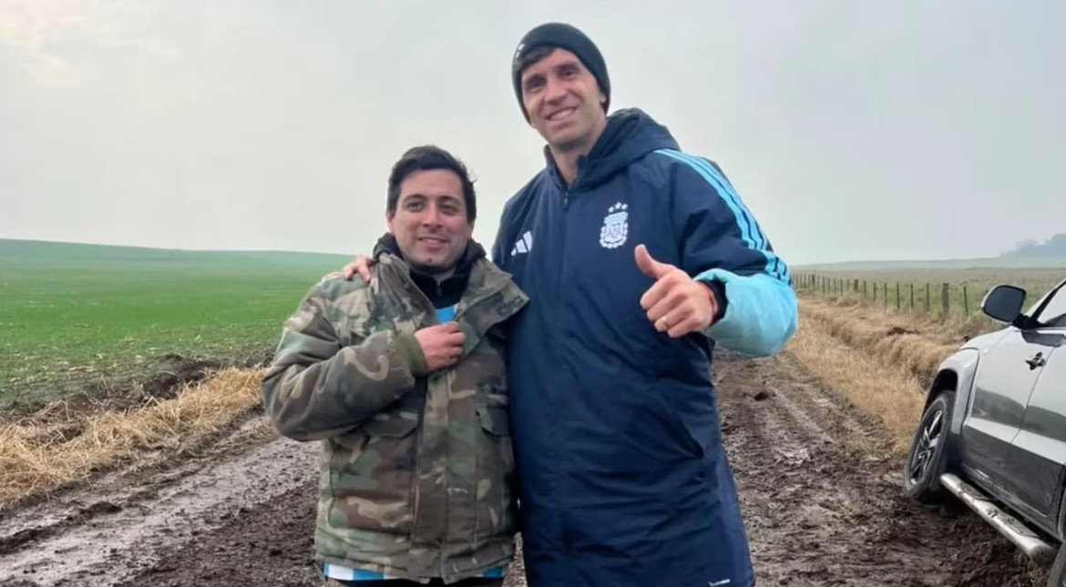 "Amigo, le erré a la maniobra": la frase del Dibu Martínez tras quedar encajado en el barro