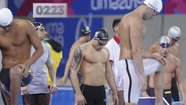Con Buscaglia como primer relevo, el equipo mixto de 4x100 metros libre terminó 5º en la final
