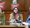 Con la presencia de funcionarios y concejales, se constituyó la Comisión de Seguimiento de Fondo Educativo. Foto: 0223.