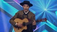 Braian Simaldoni, de 20 años, enamoró al jurado de Got Talent Argentina con sus payadas. Foto cortesía Telefé.