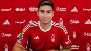 Gonzalo Montiel fue presentado en el Nottingham Forest