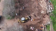 El hallazgo tuvo lugar en el predio "Renacer", donde se habría concretado el crimen. Foto cortesía TN.