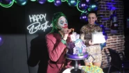 Matías Alé cumplió 47 años vestido de Joker Matías Alé cumplió 47 años vestido de Joker
