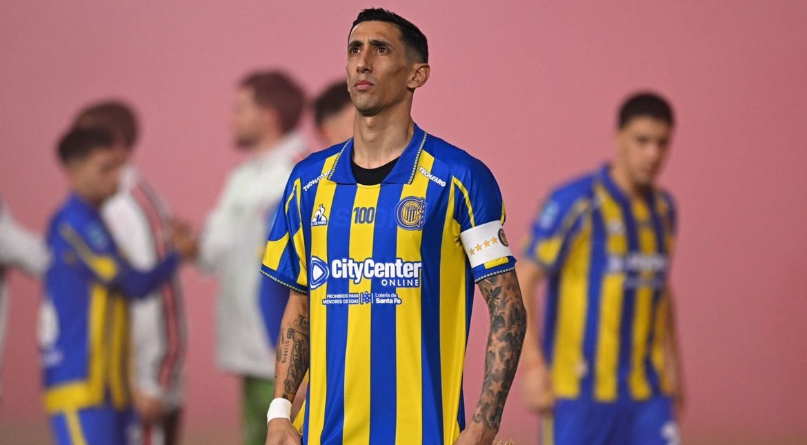 De un Ángel para otro Ángel: el "palito" de Di María a Correa tras el triunfo de Central