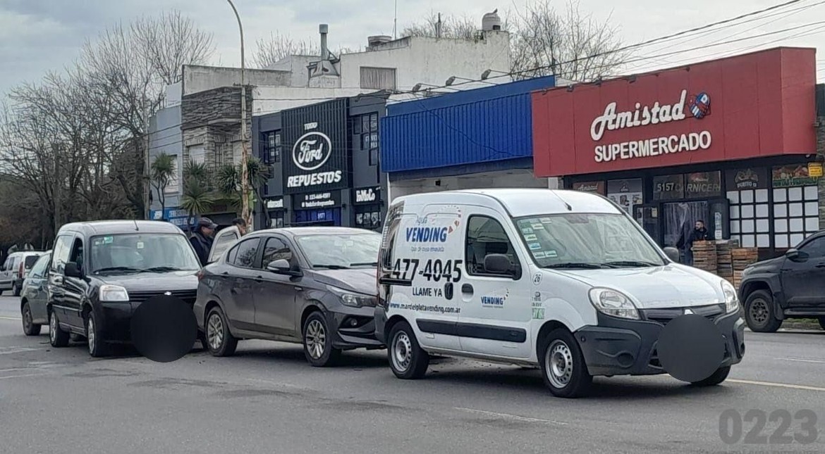 Video: así fue el impresionante choque en cadena en avenida Colón