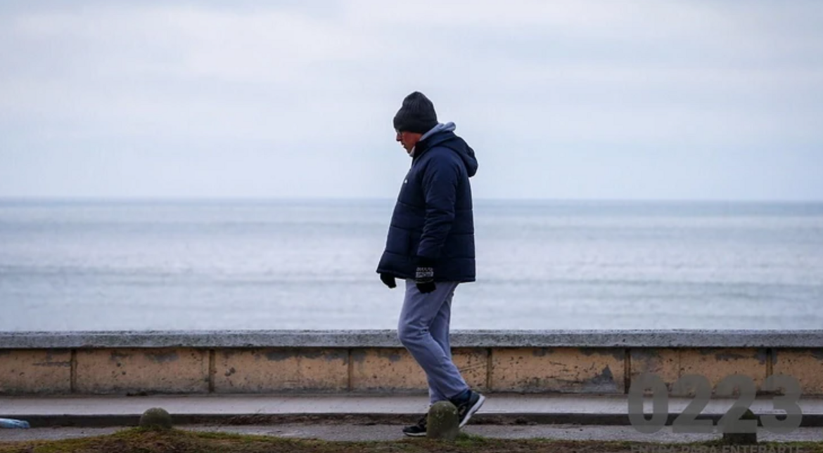 Sábado frío y ventoso: a que hora podría llover en Mar del Plata