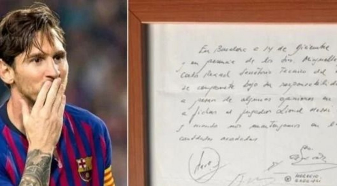 Messi tenía 13 años y podía volver a Argentina: la servilleta que convenció a Jorge