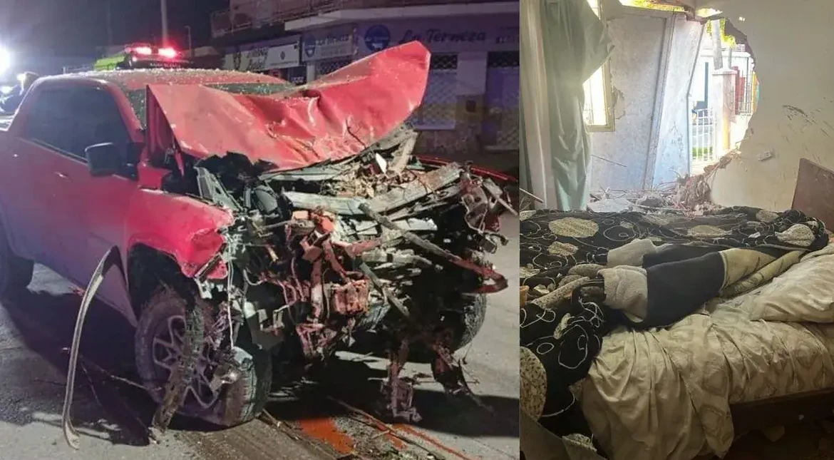 Conducía alcoholizado y terminó con su camioneta dentro de una casa: destrozó la habitación de un jubilado de 85 años
