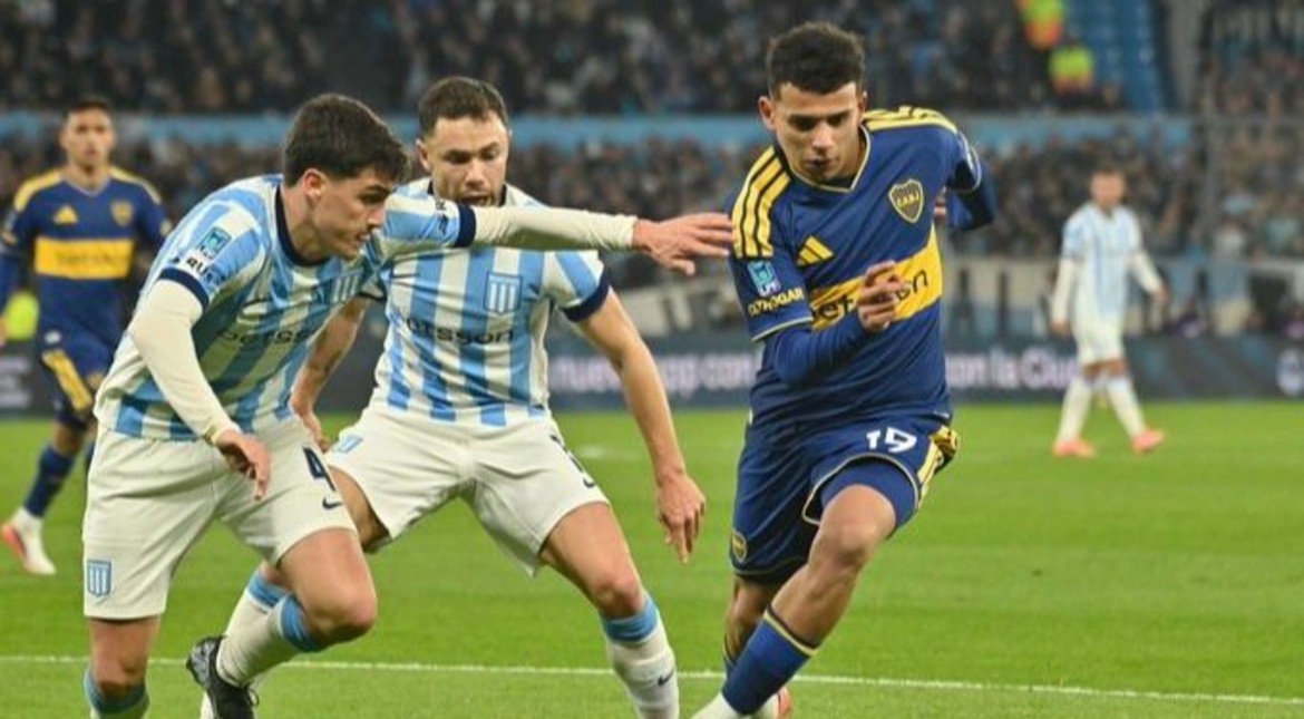 Boca y Racing no se sacaron ventaja en un clásico caliente: empate 1-1 en Avellaneda