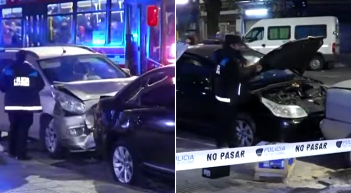 Insólito: manejaba borracho, chocó dos autos estacionados y los orinó