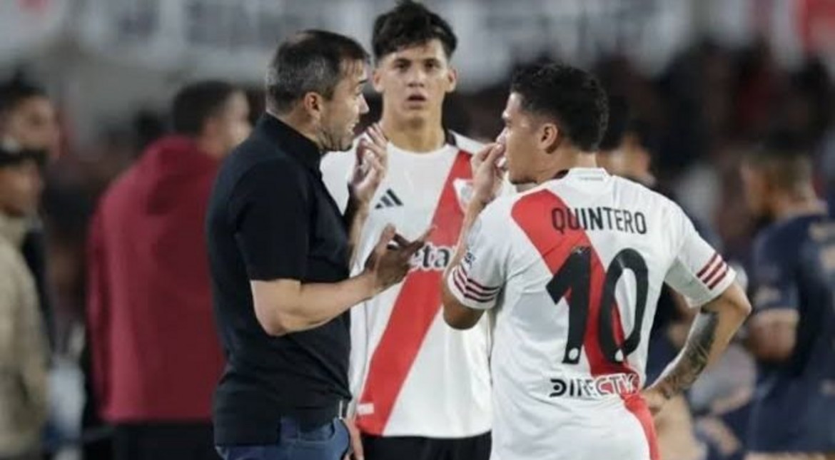 Durísimo: el like de "Juanfer" Quintero contra Coudet que revoluciona River